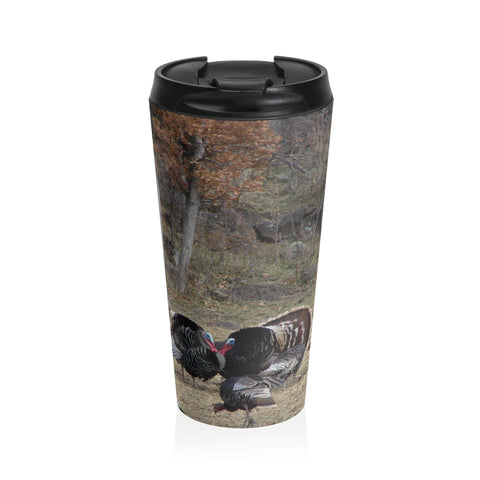 You Cant See Me Camo Stainless Steel Travel Mug