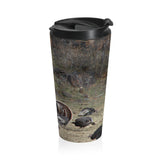 You Cant See Me Camo Stainless Steel Travel Mug