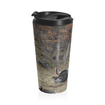 You Cant See Me Camo Stainless Steel Travel Mug